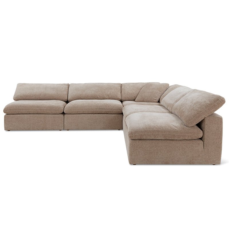 Movie Night™ 5-Piece Modular Sectional Open, Large, Champagne