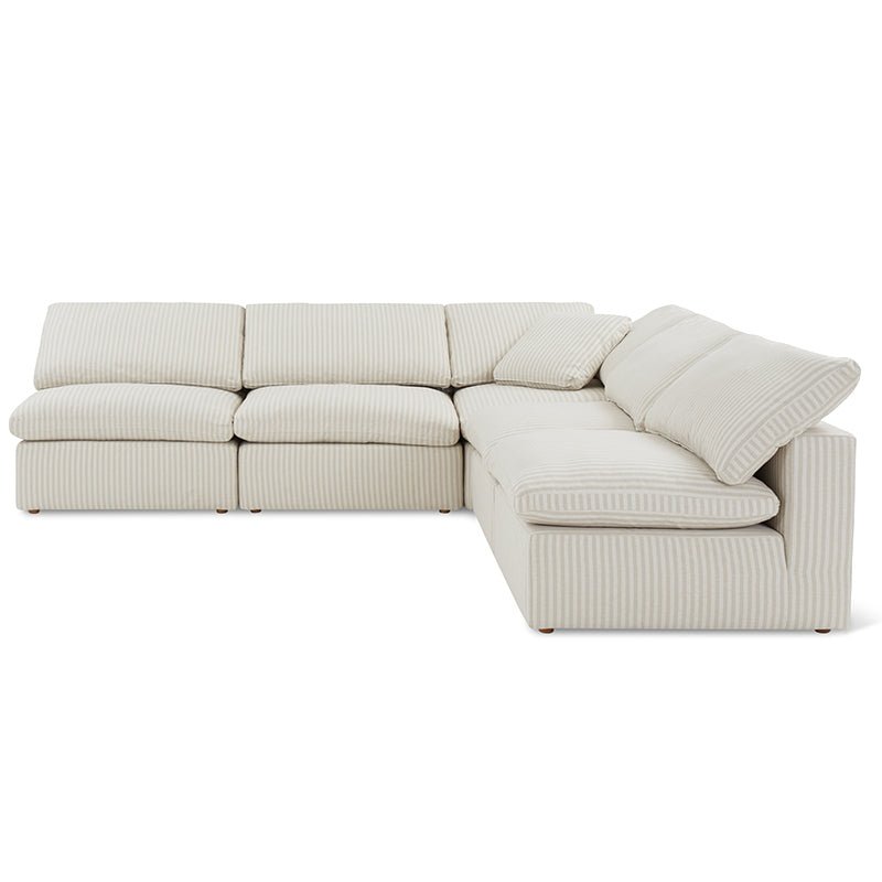 Movie Night™ 5-Piece Modular Sectional Open, Standard, Newport Stripe
