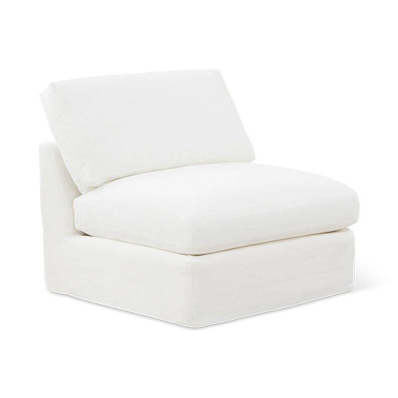 Slipcover - Get Together™ Armless Chair, Large, Sea Salt