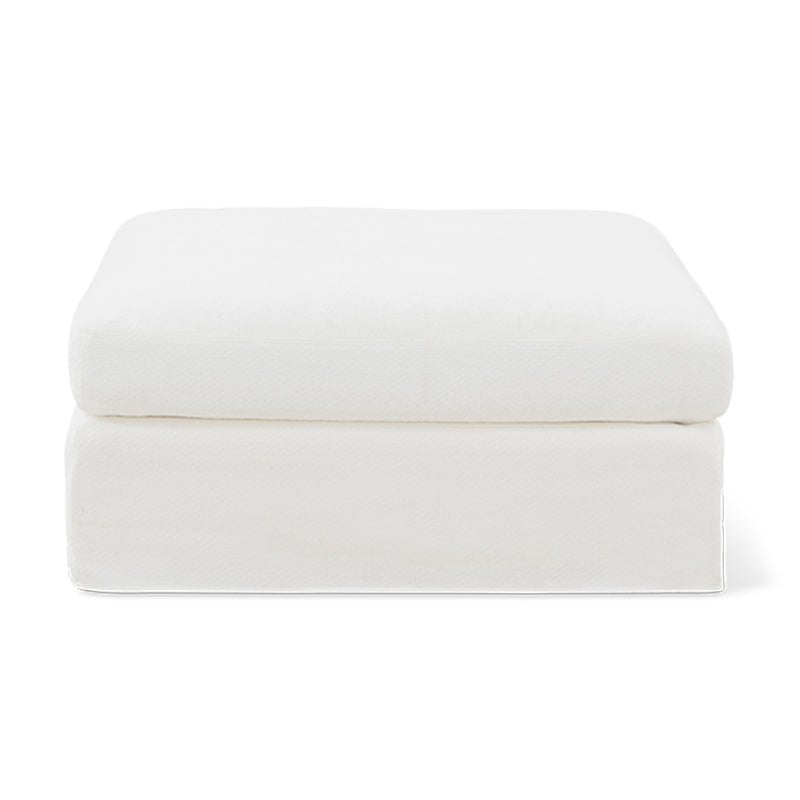 Slipcover - Get Together™ Ottoman, Large, Sea Salt