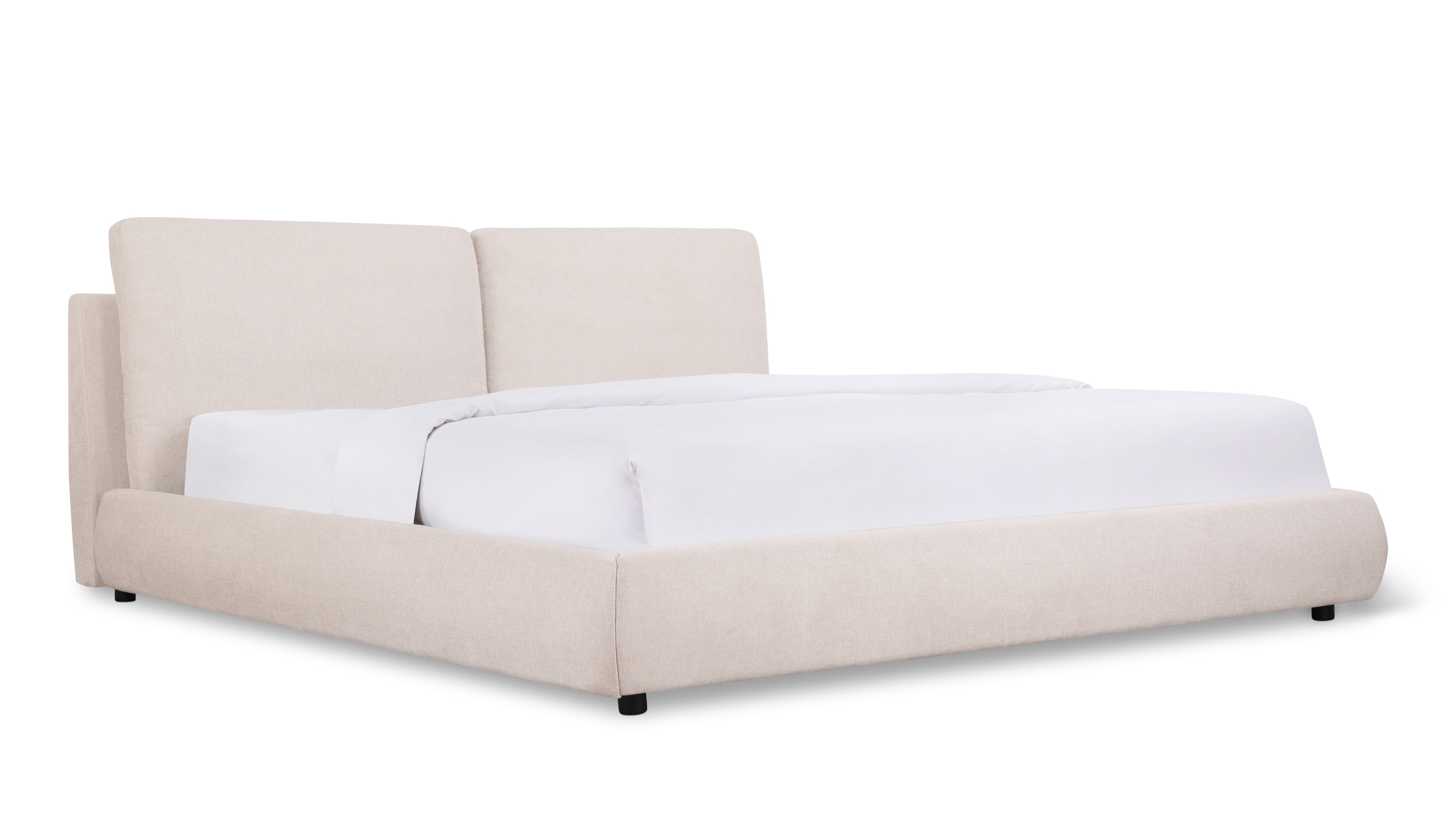 Cloud Bed With Storage, King, Latte