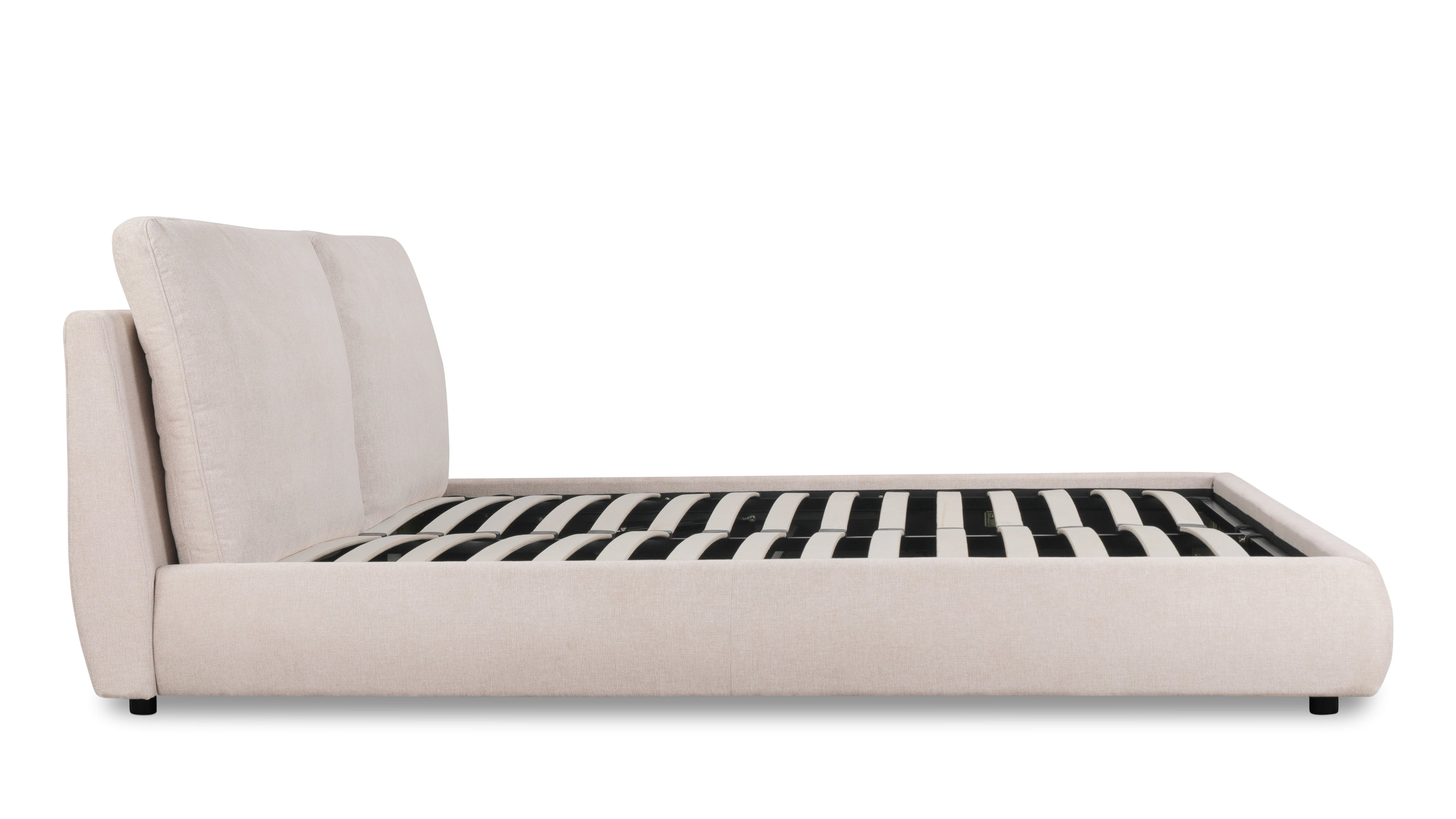 Cloud Bed With Storage, King, Latte