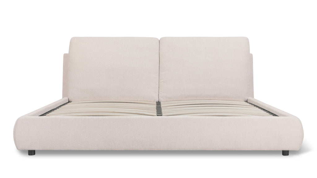 Cloud Bed With Storage, King, Latte