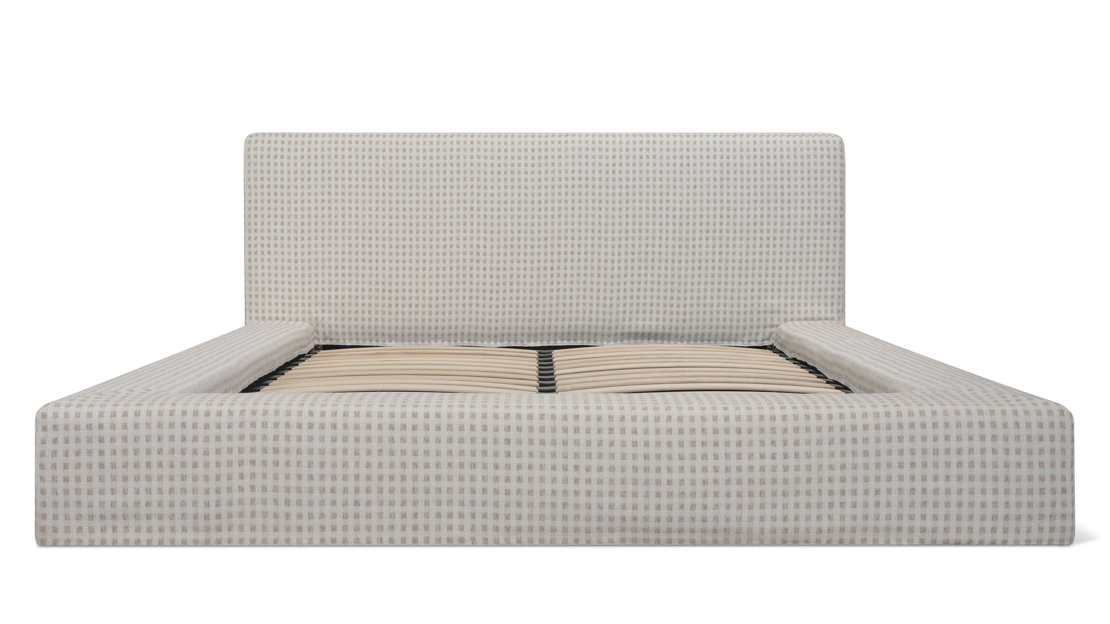 Movie Night™ Storage Bed, Queen, Carmel Check