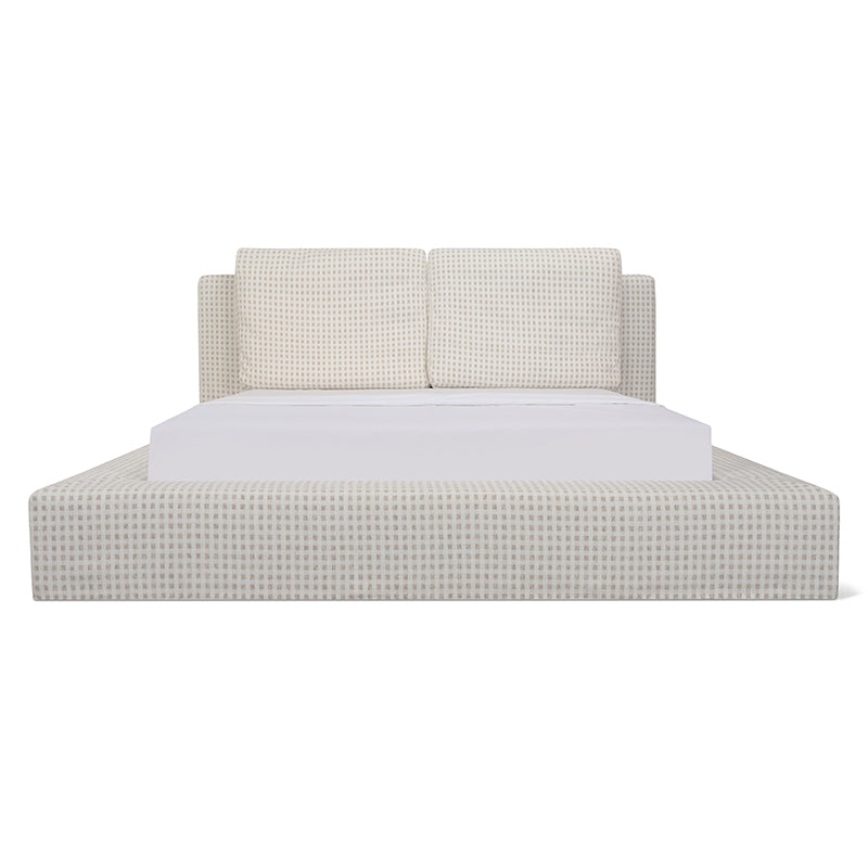 Movie Night™ Storage Bed, Queen, Carmel Check