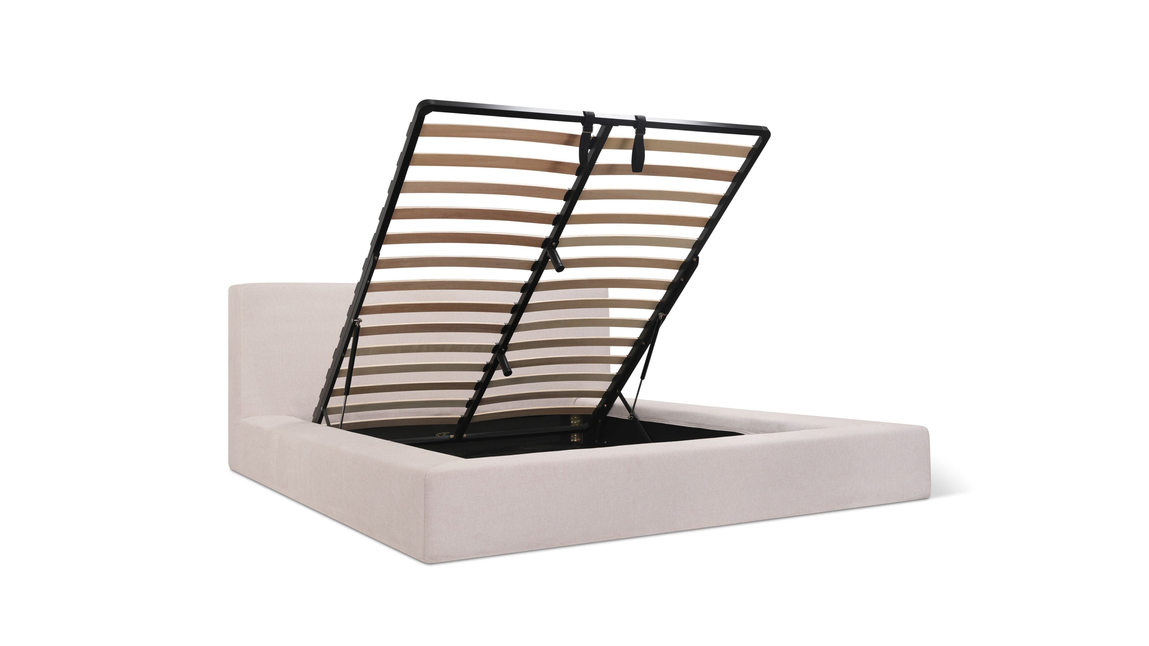 Movie Night™ Storage Bed, King, Latte