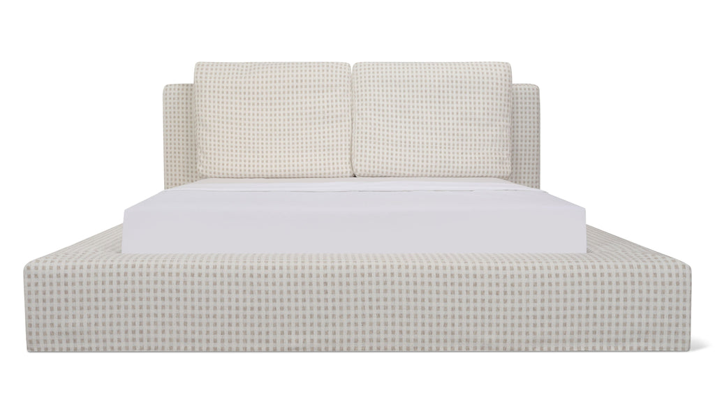 Movie Night™ Storage Bed, King, Carmel Check