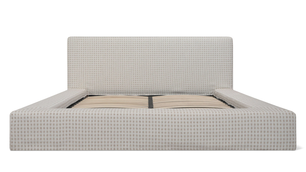 Movie Night™ Storage Bed, King, Carmel Check