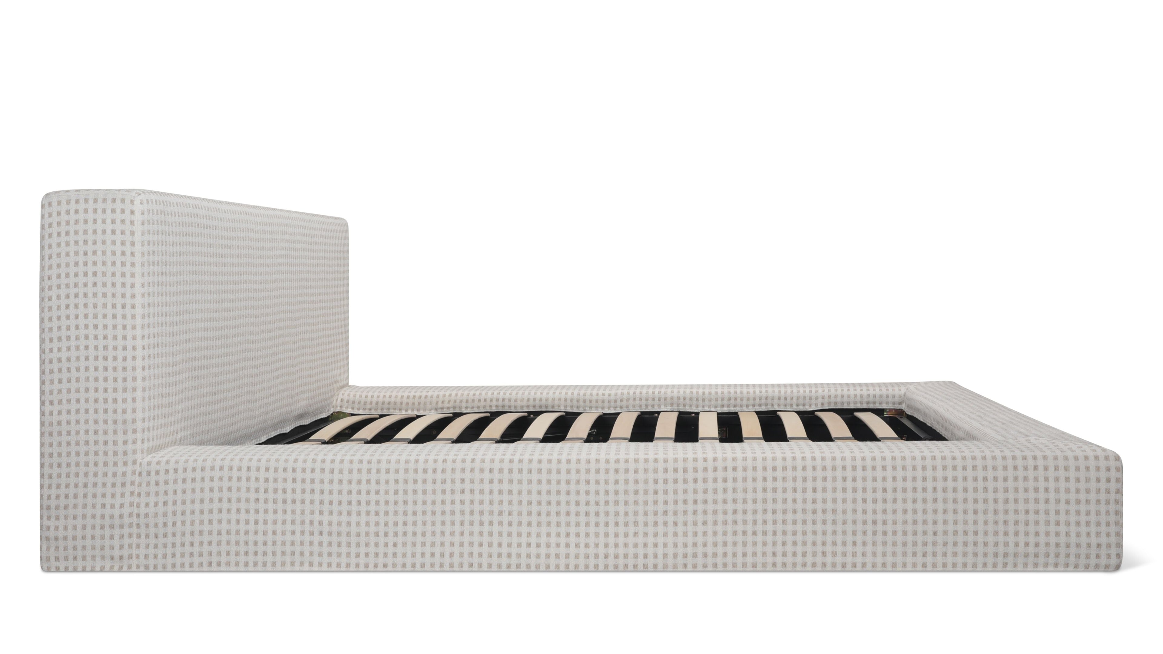 Movie Night™ Storage Bed, King, Carmel Check