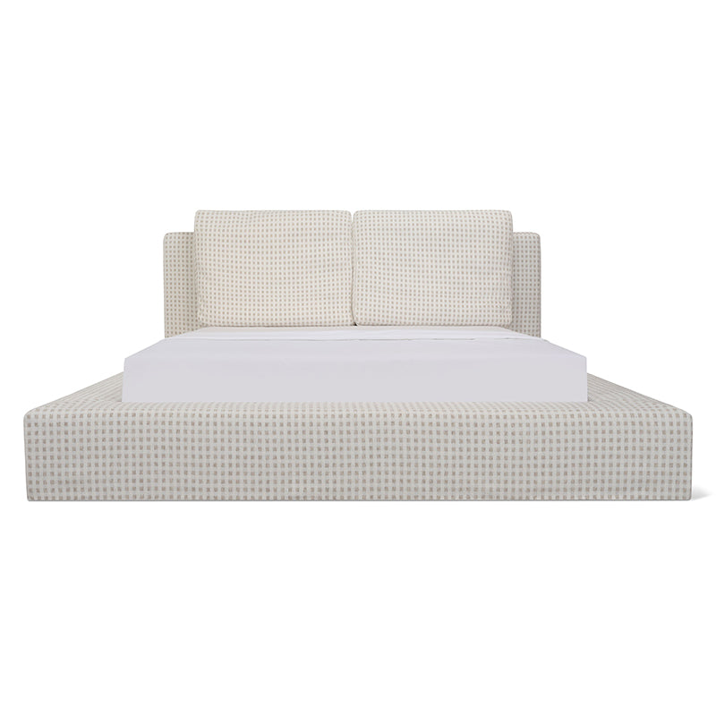 Movie Night™ Storage Bed, King, Carmel Check