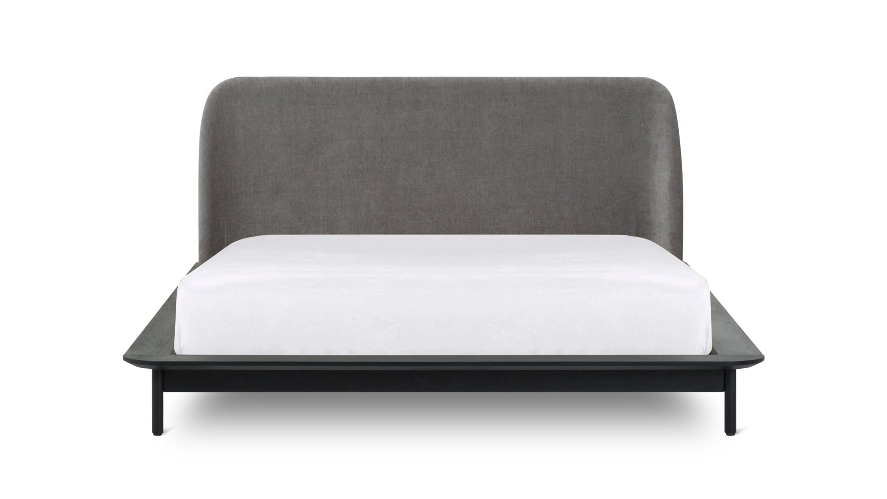 Easy Edge Bed, King, Black Oak