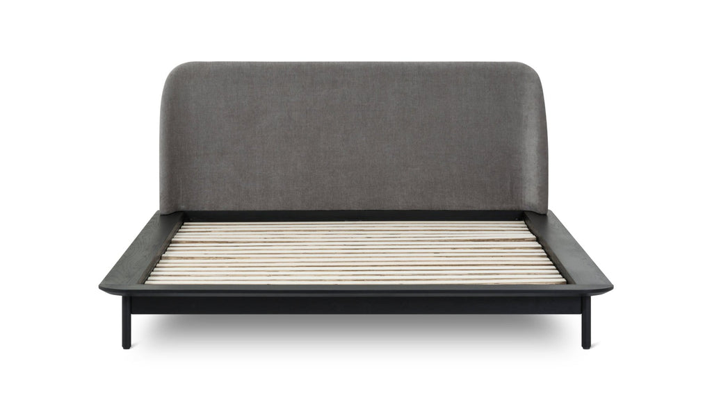 Easy Edge Bed, King, Black Oak