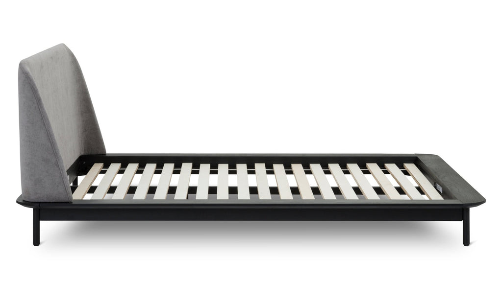 Easy Edge Bed, King, Black Oak