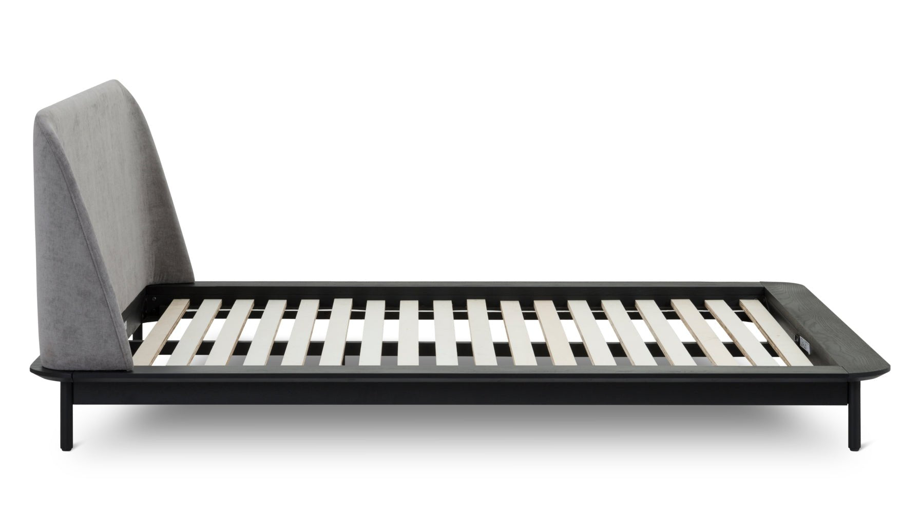 Easy Edge Bed, King, Black Oak