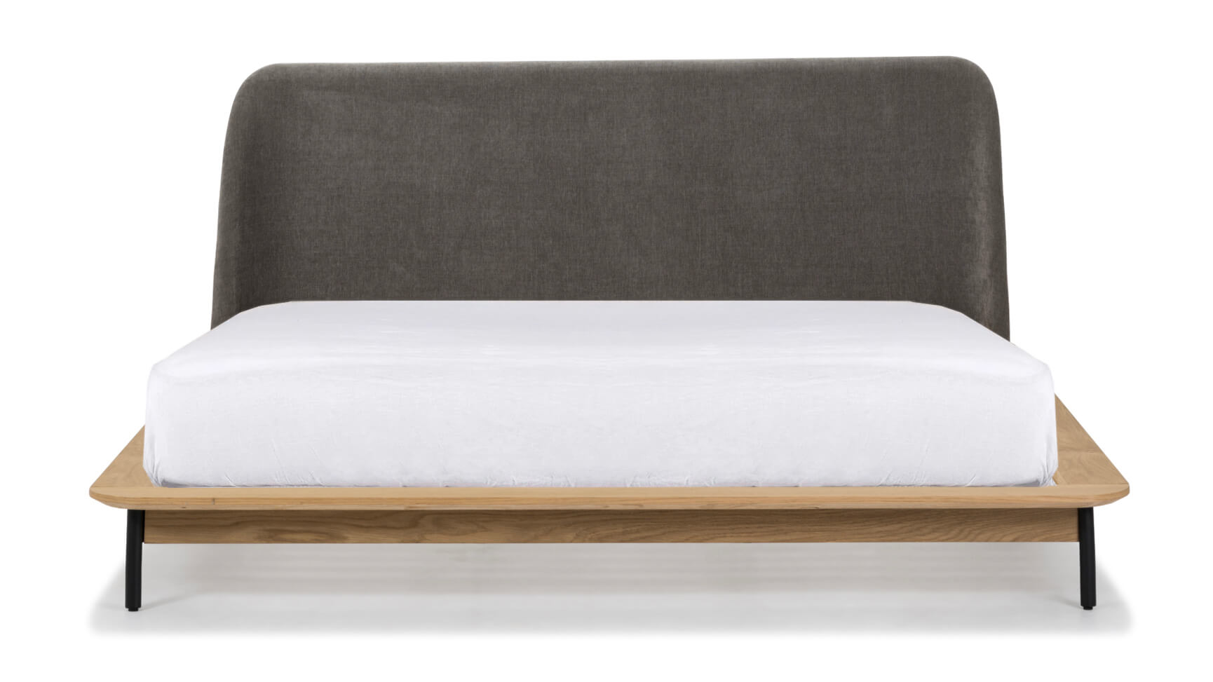 Easy Edge Bed, Queen, White Oak