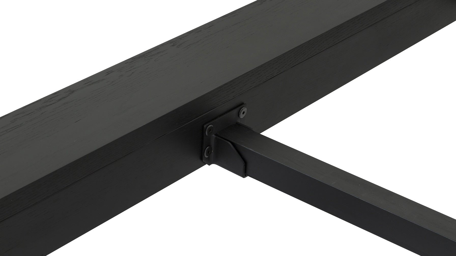 Easy Edge Bed, King, Black Oak