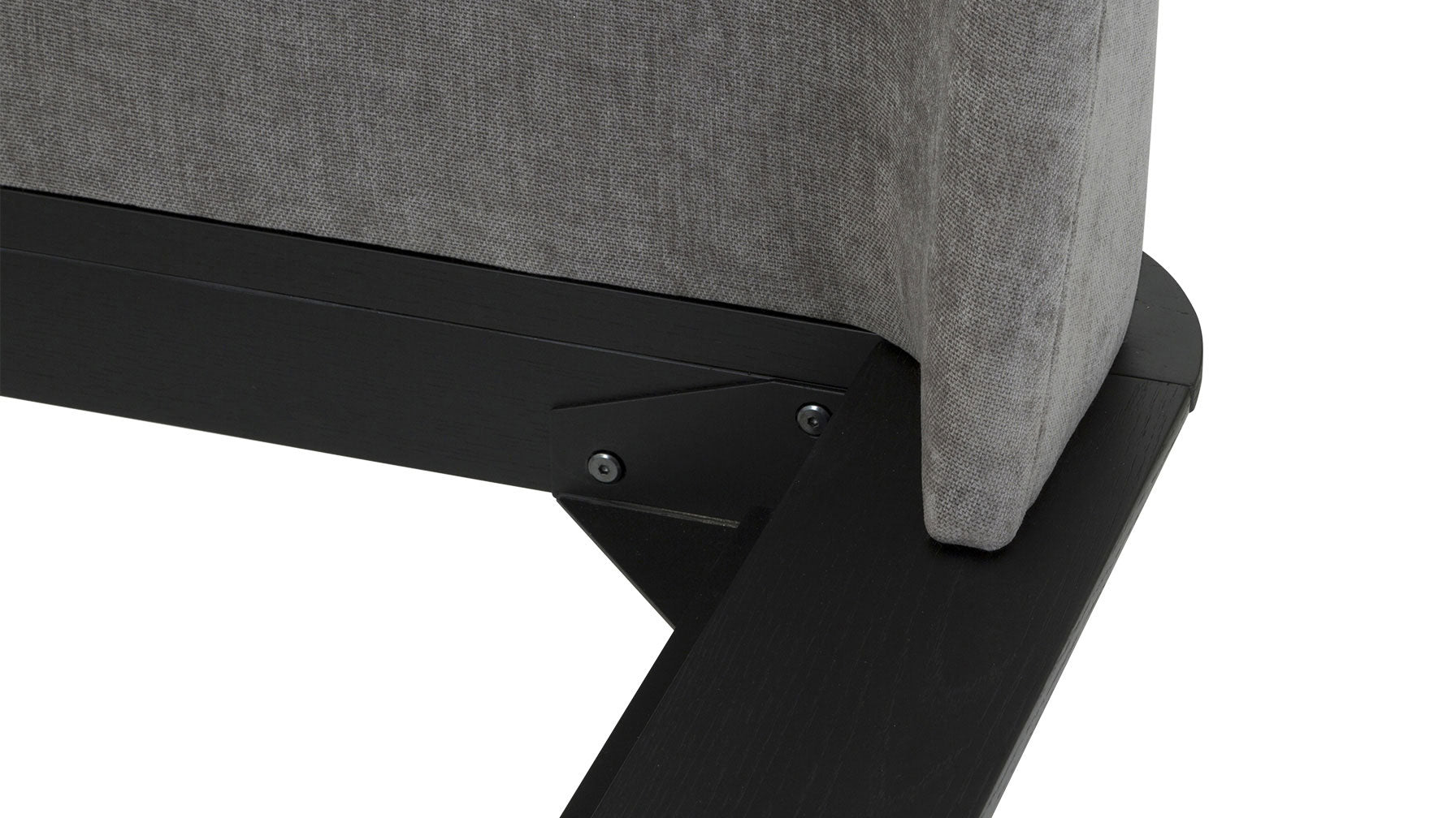 Easy Edge Bed, King, Black Oak