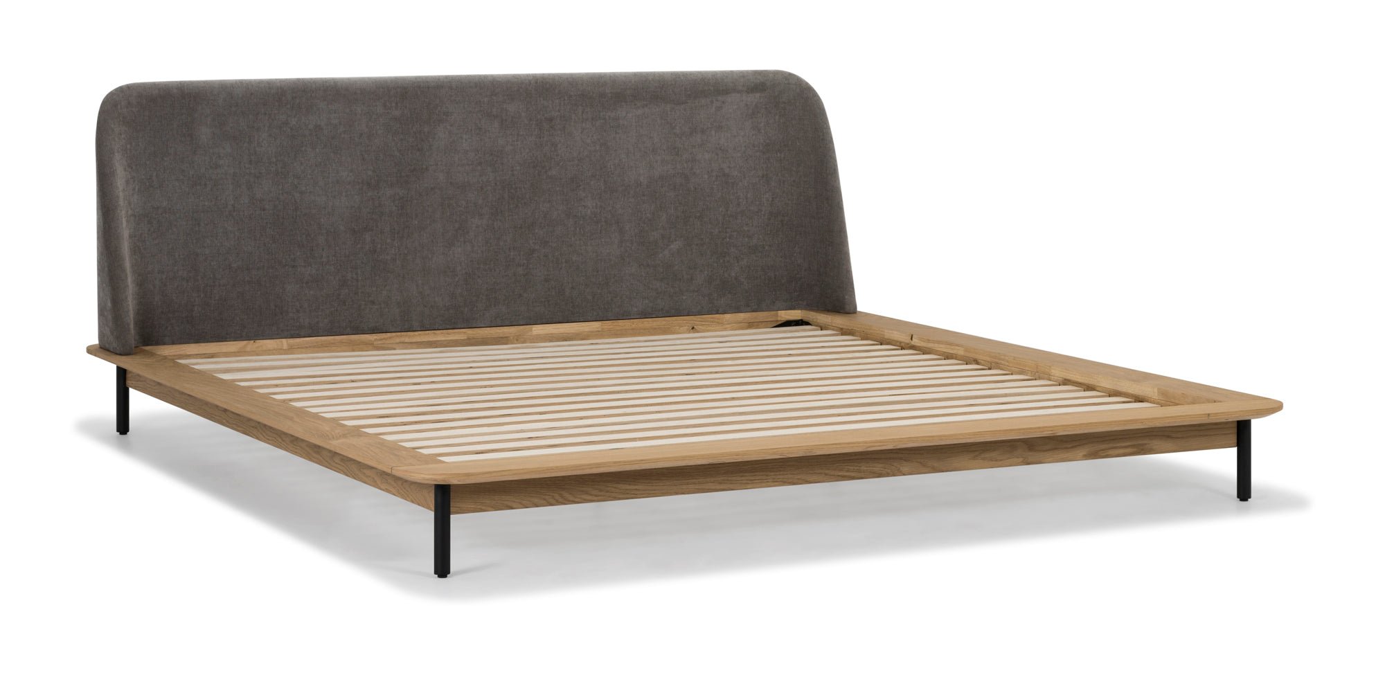 Easy Edge Bed, Queen, White Oak