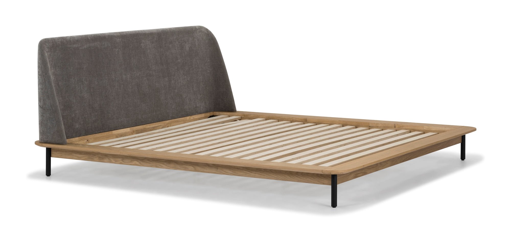 Easy Edge Bed, Queen, White Oak
