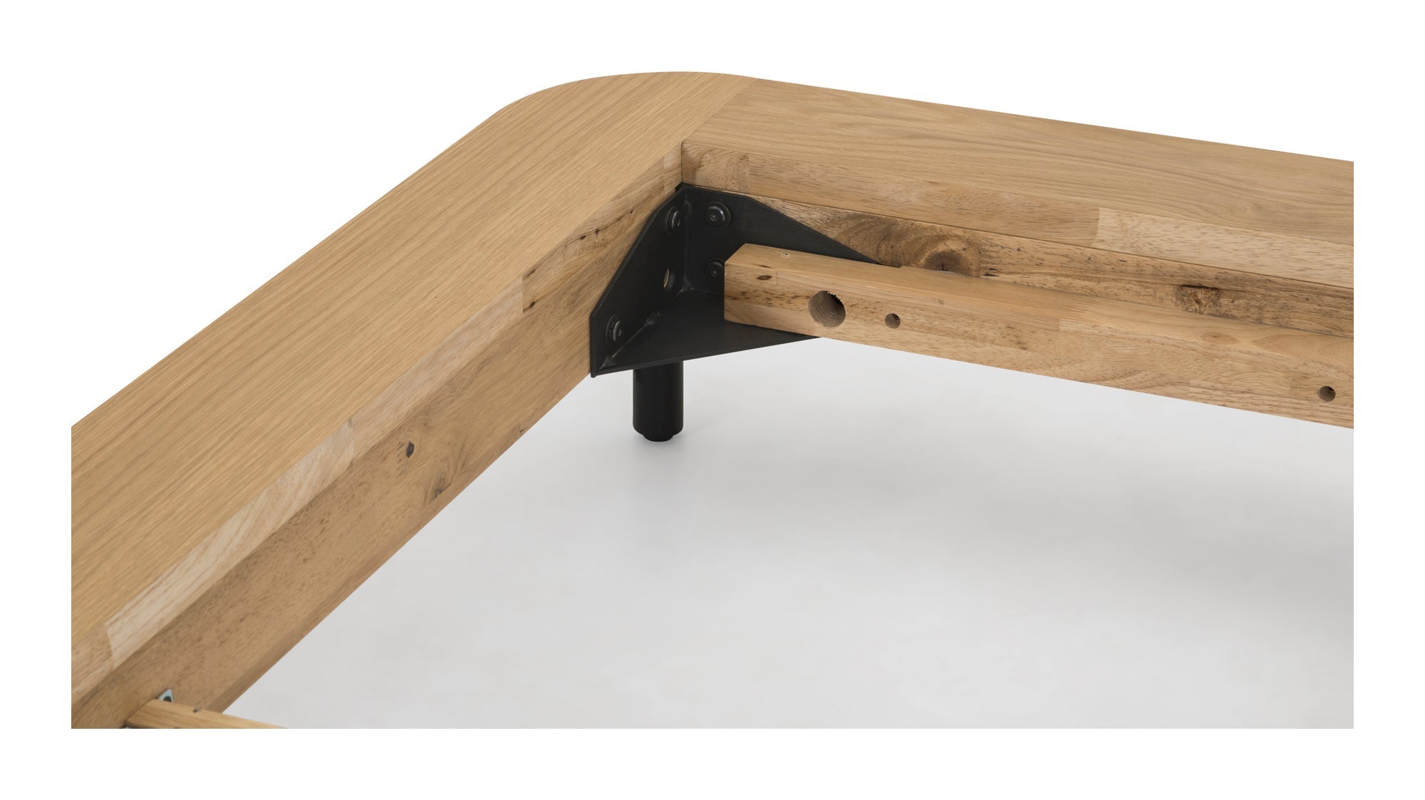 Easy Edge Bed, Queen, White Oak