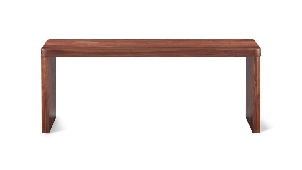 Form Bench, Seats 2, American Walnut