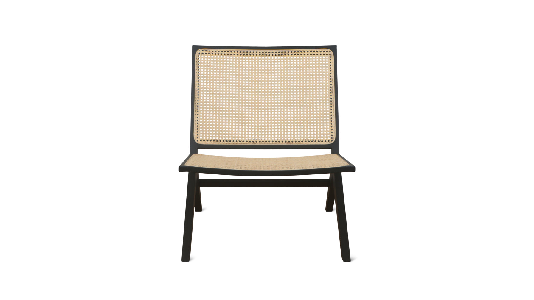 Endless Summer Lounge Chair, Natural Cane/Black Stained Ash