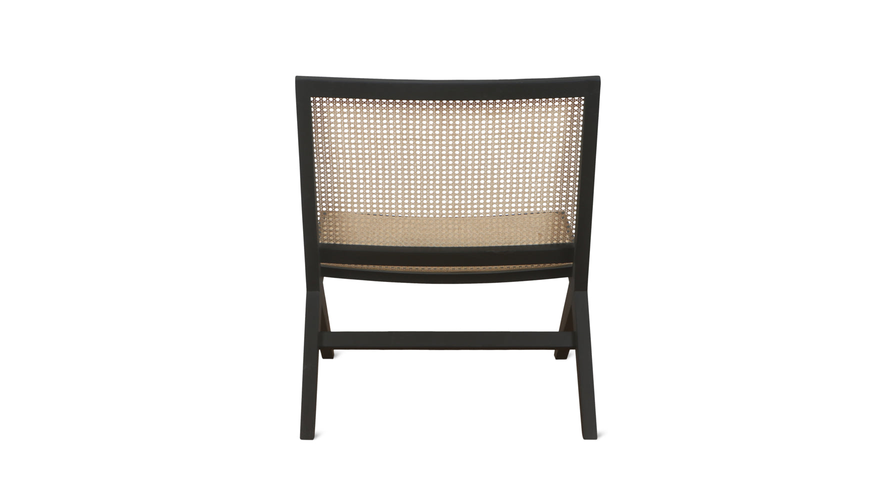 Endless Summer Lounge Chair, Natural Cane/Black Stained Ash