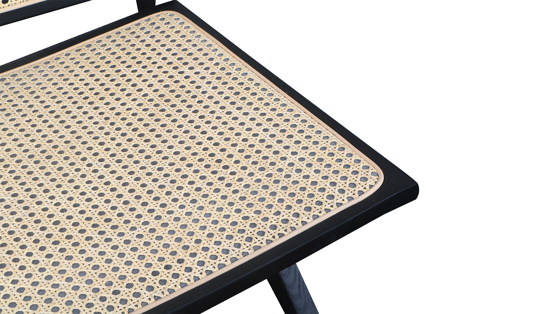Endless Summer Lounge Chair, Natural Cane/Black Stained Ash