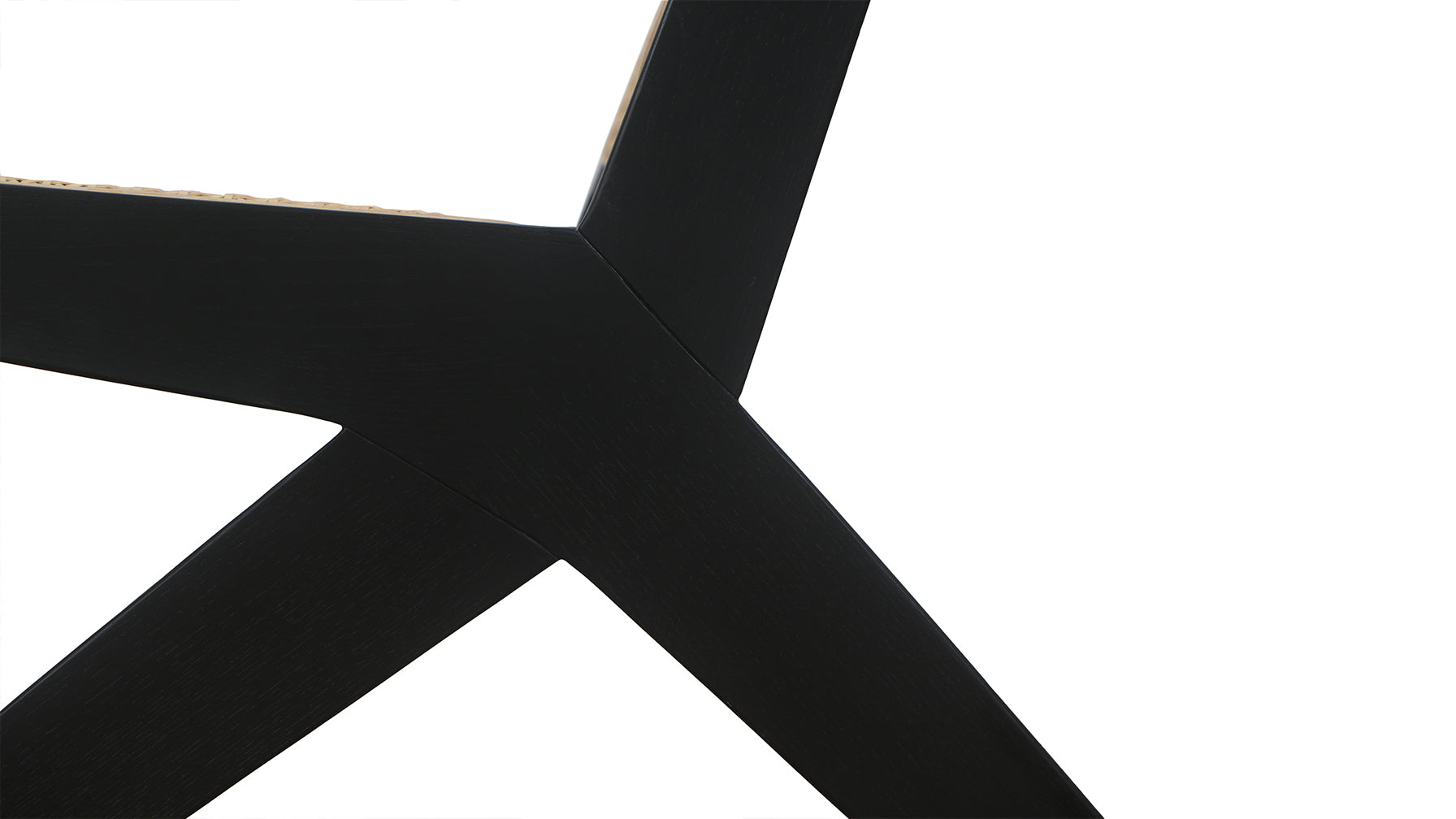 Endless Summer Lounge Chair, Natural Cane/Black Stained Ash