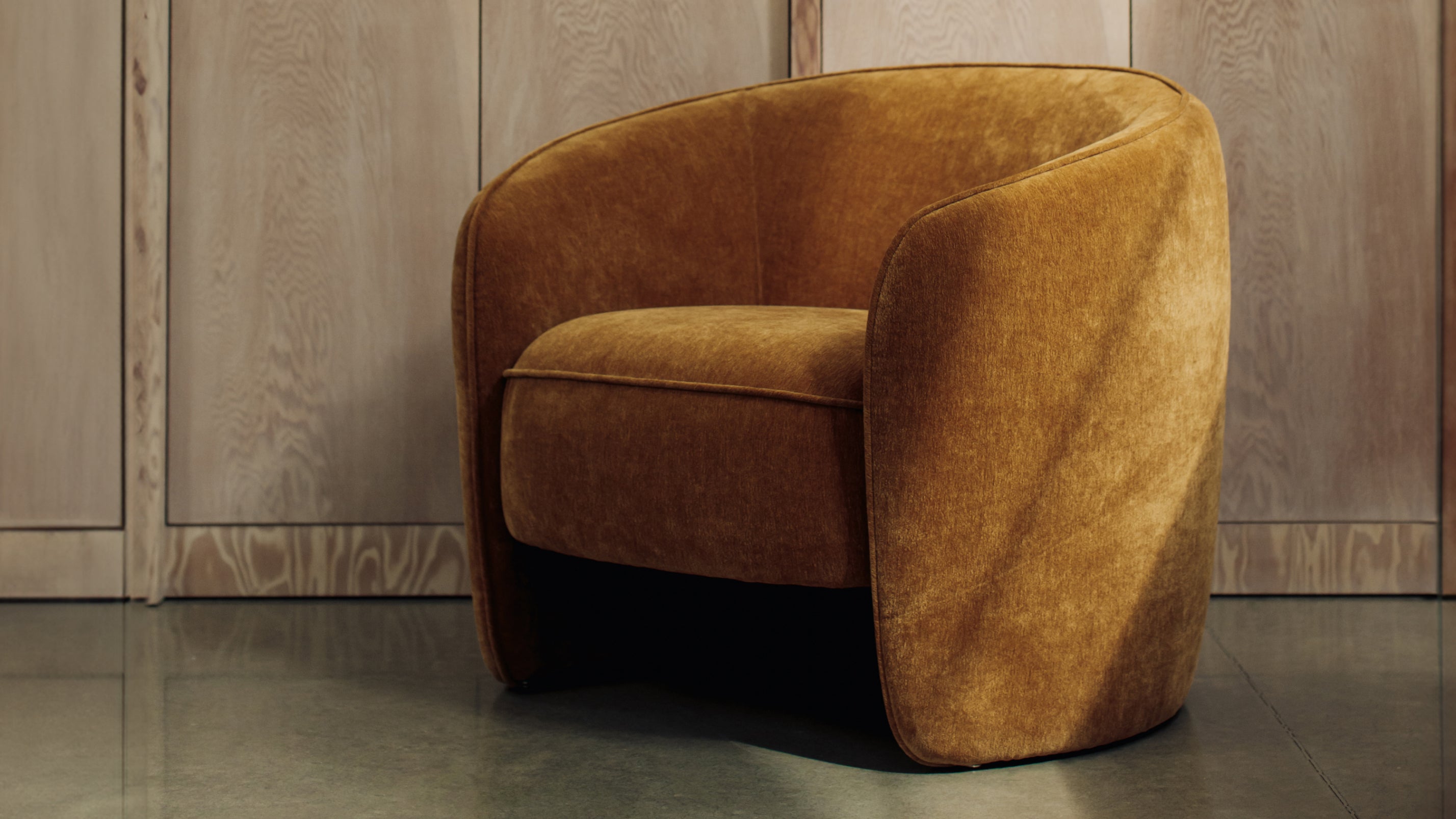 In the Groove Lounge Chair, Caramel