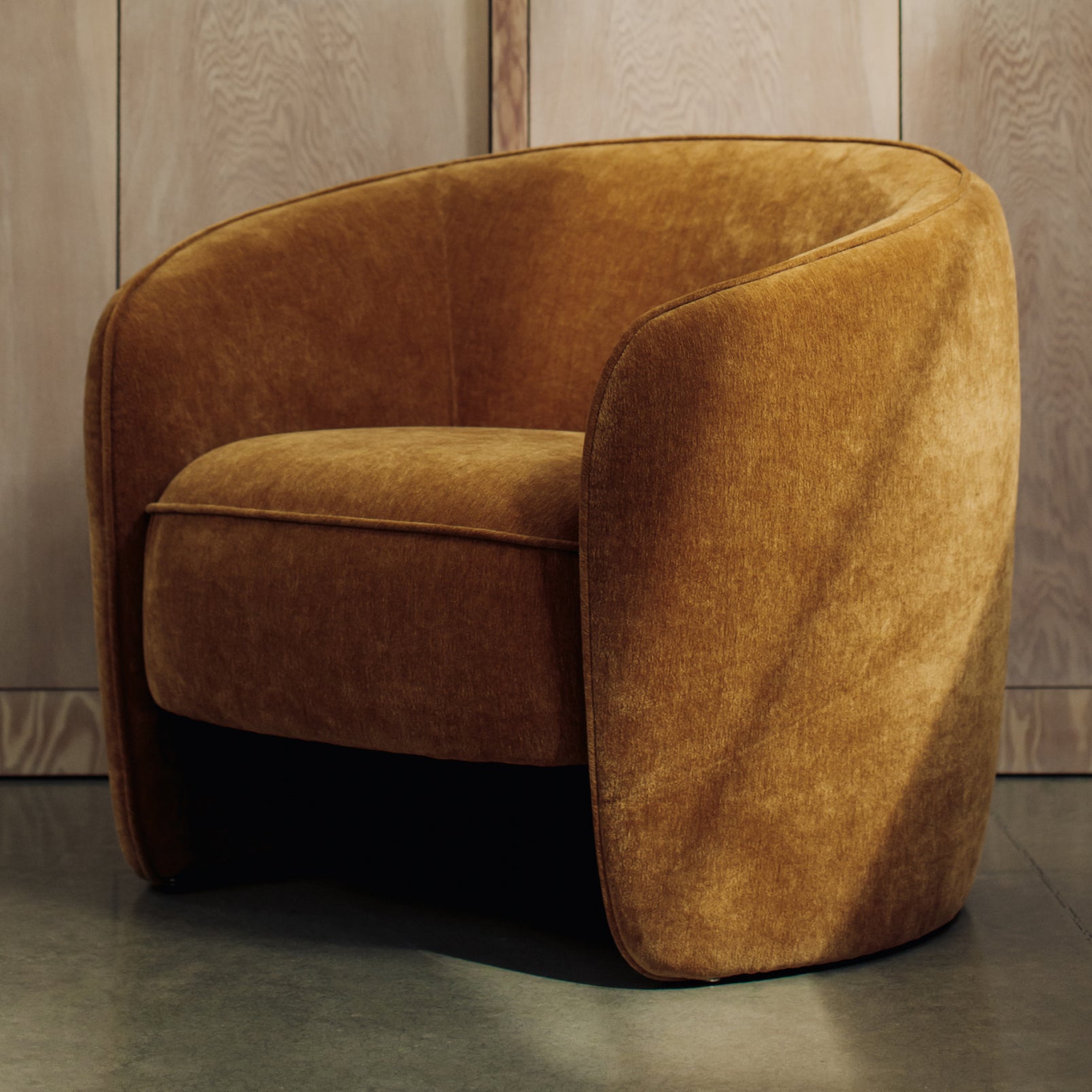 In the Groove Lounge Chair, Caramel