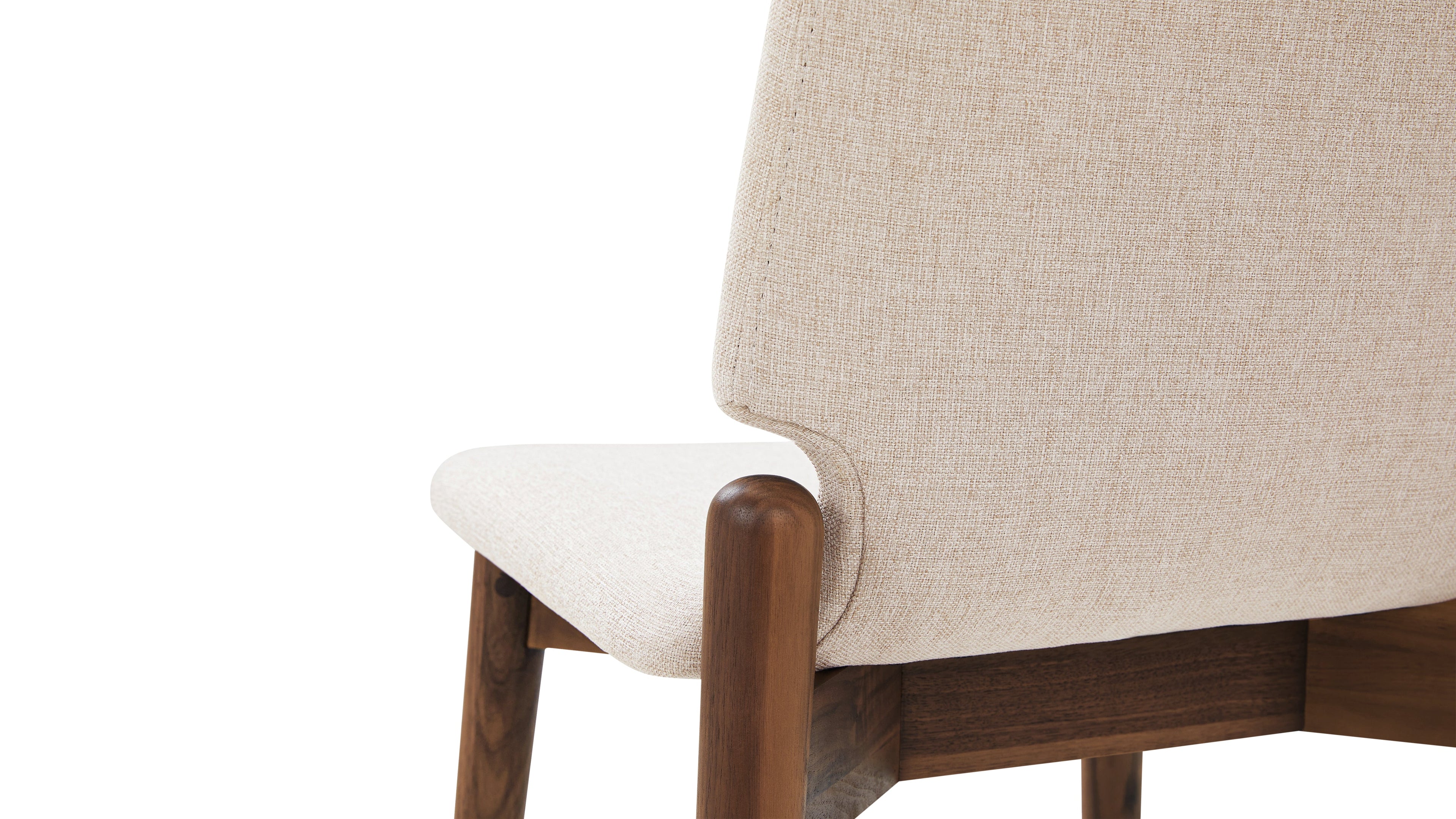 Dine In Dining Chair (Set of Two), Walnut/Dune