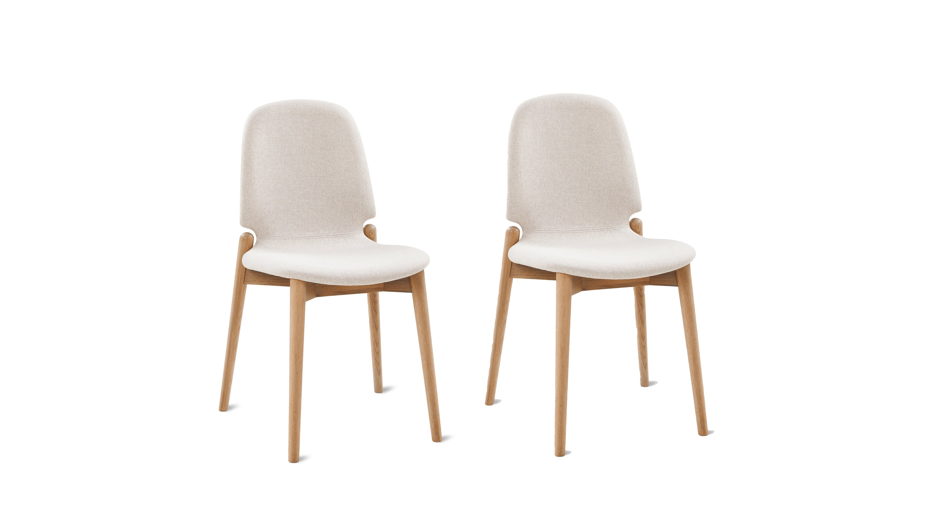 Dine In Dining Chair (Set of Two), Oak/Dune
