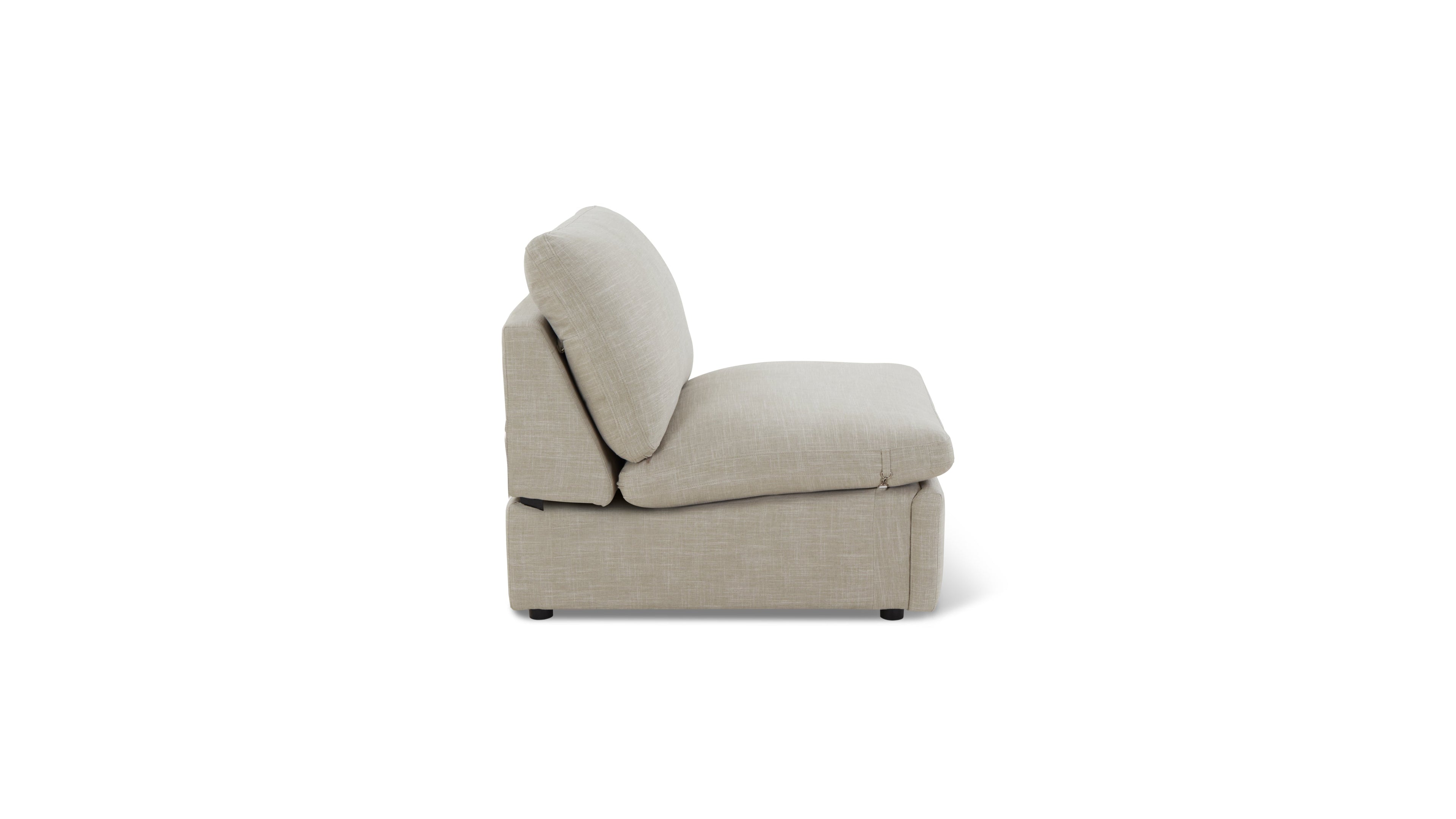 Lift Off Armless Chair, Light Pebble