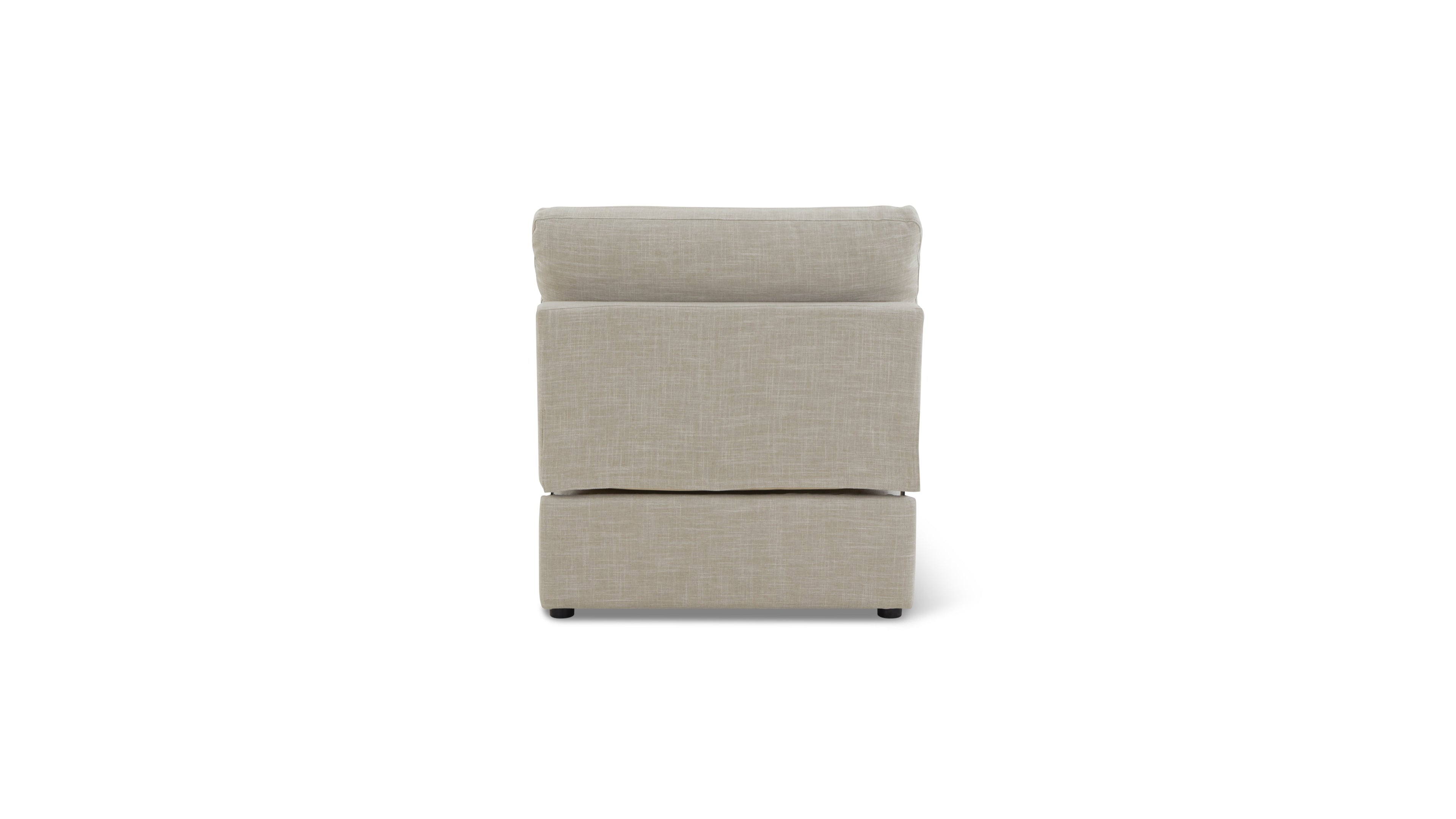 Lift Off Armless Chair, Light Pebble