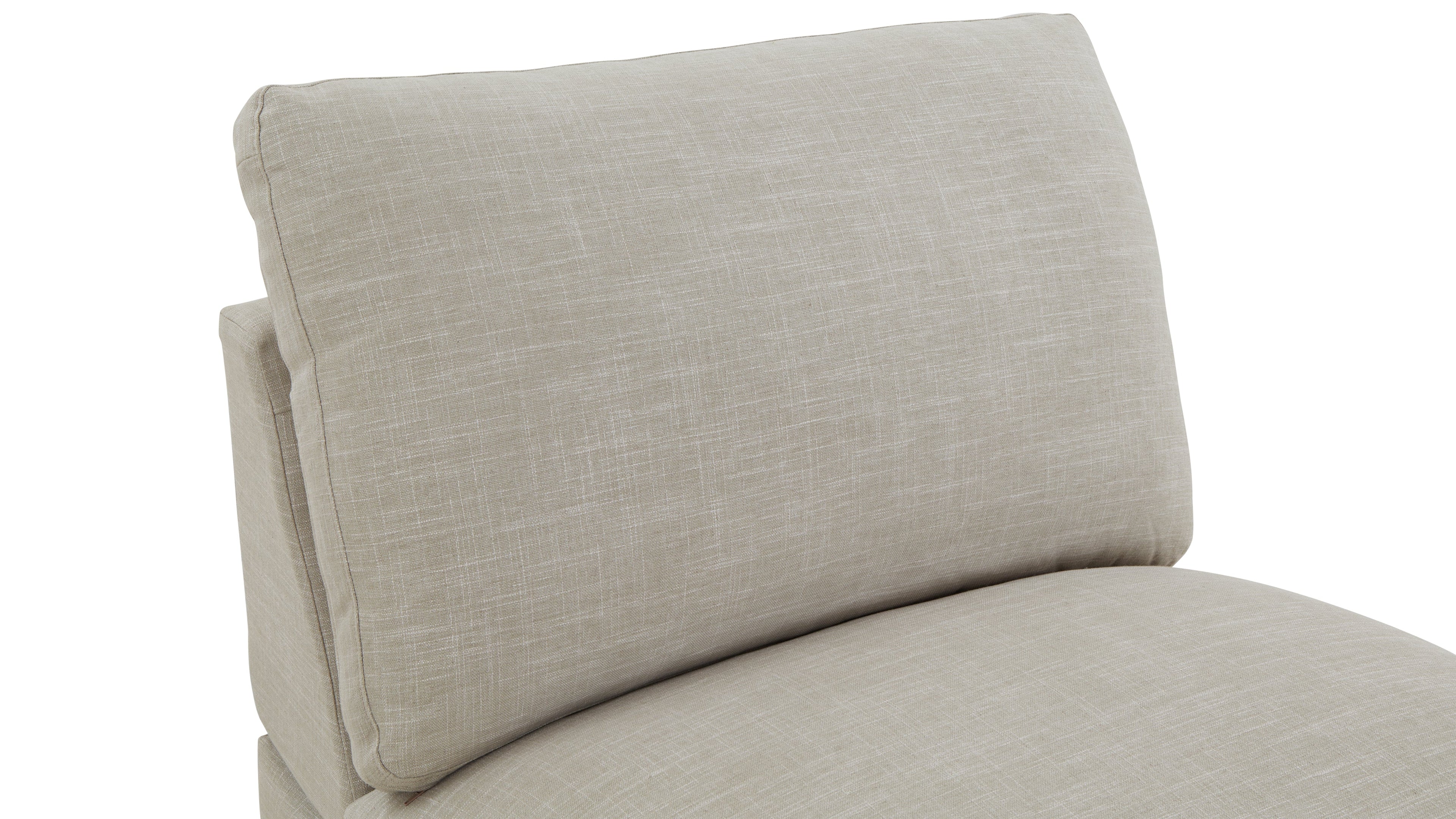Lift Off Power Recliner Armless Chair, Light Pebble