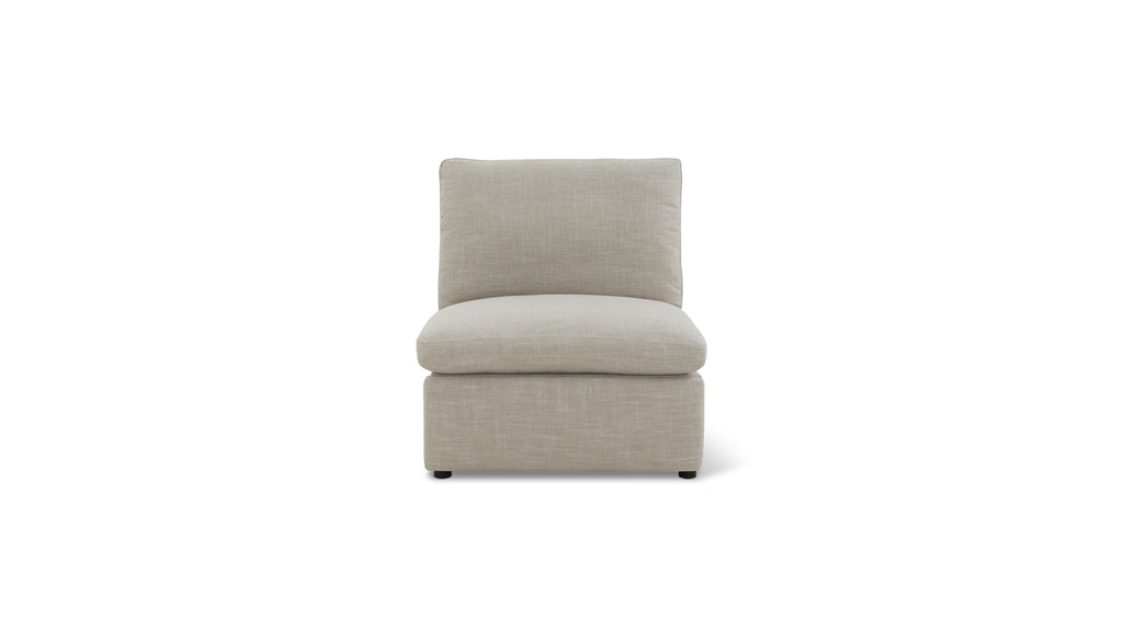 Lift Off Power Recliner Armless Chair, Light Pebble