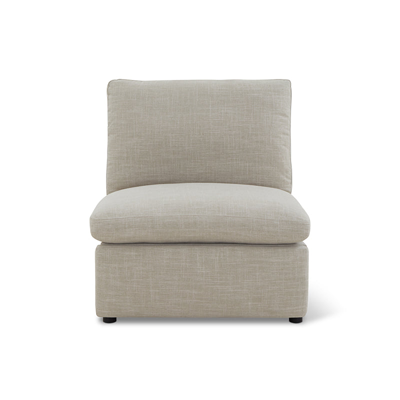 Lift Off Power Recliner Armless Chair, Light Pebble