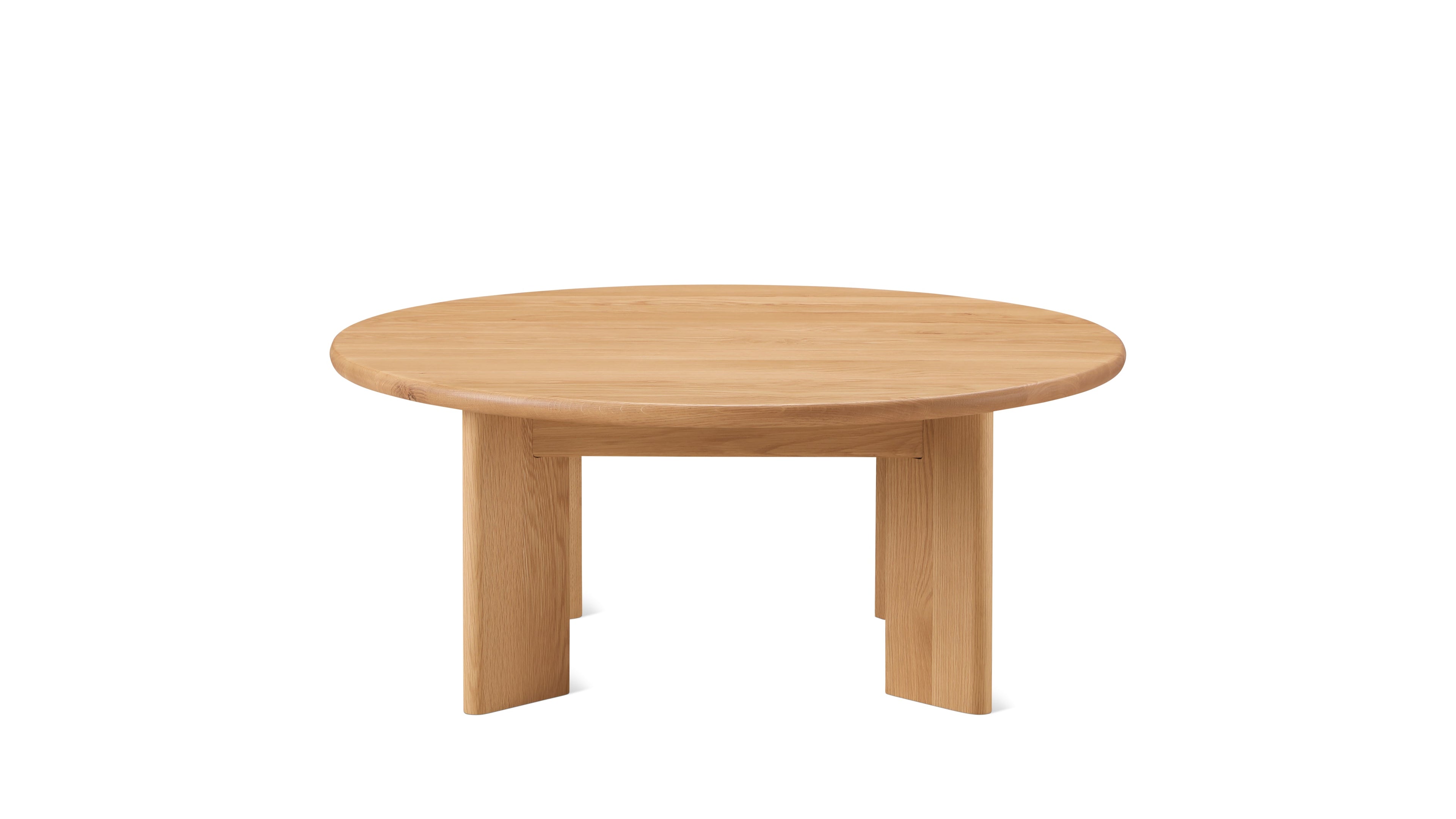 Frame Round Coffee Table, Regular, Oak