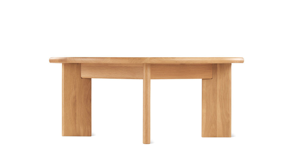 Frame Round Coffee Table, Regular, Oak