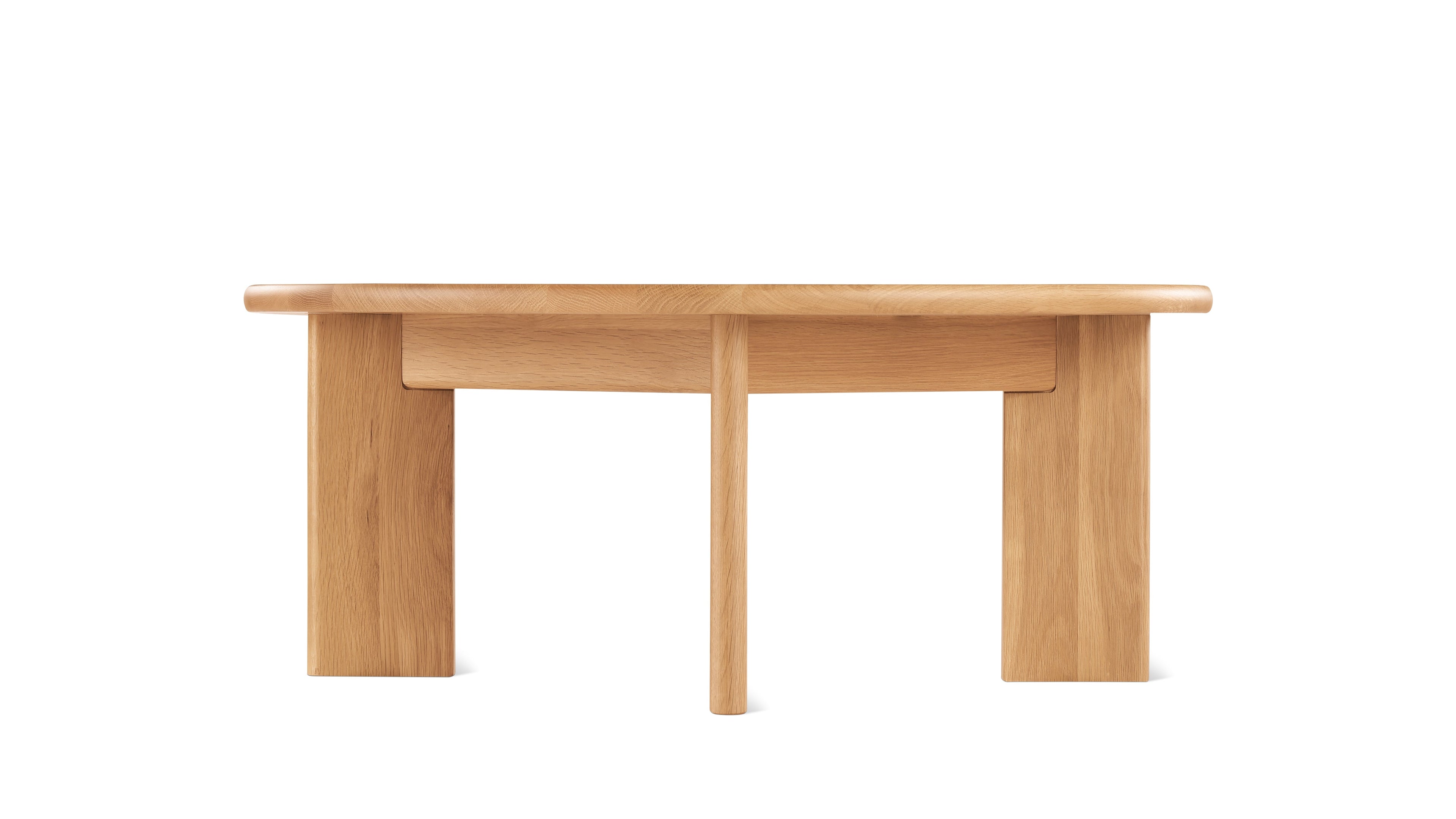 Frame Round Coffee Table, Regular, Oak
