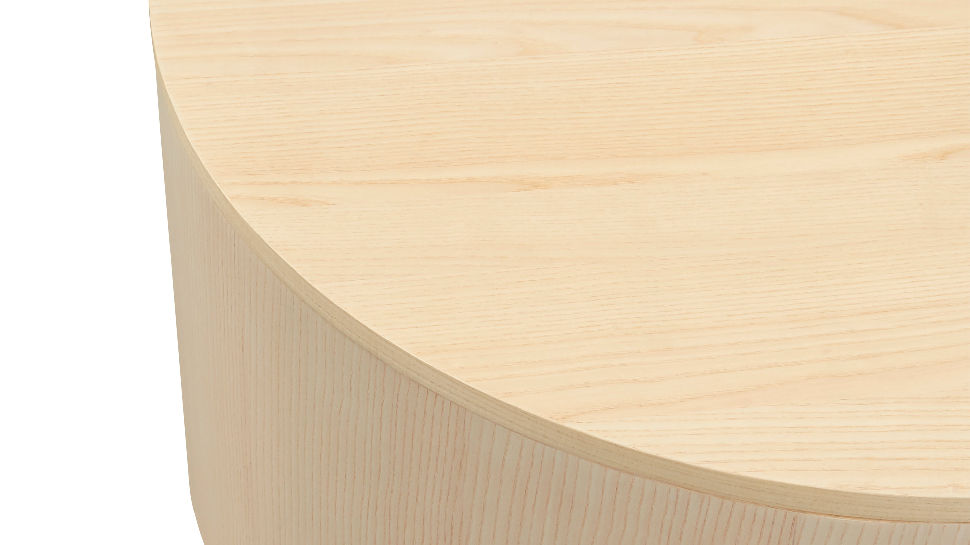 Orbit Storage Coffee Table, White Ash
