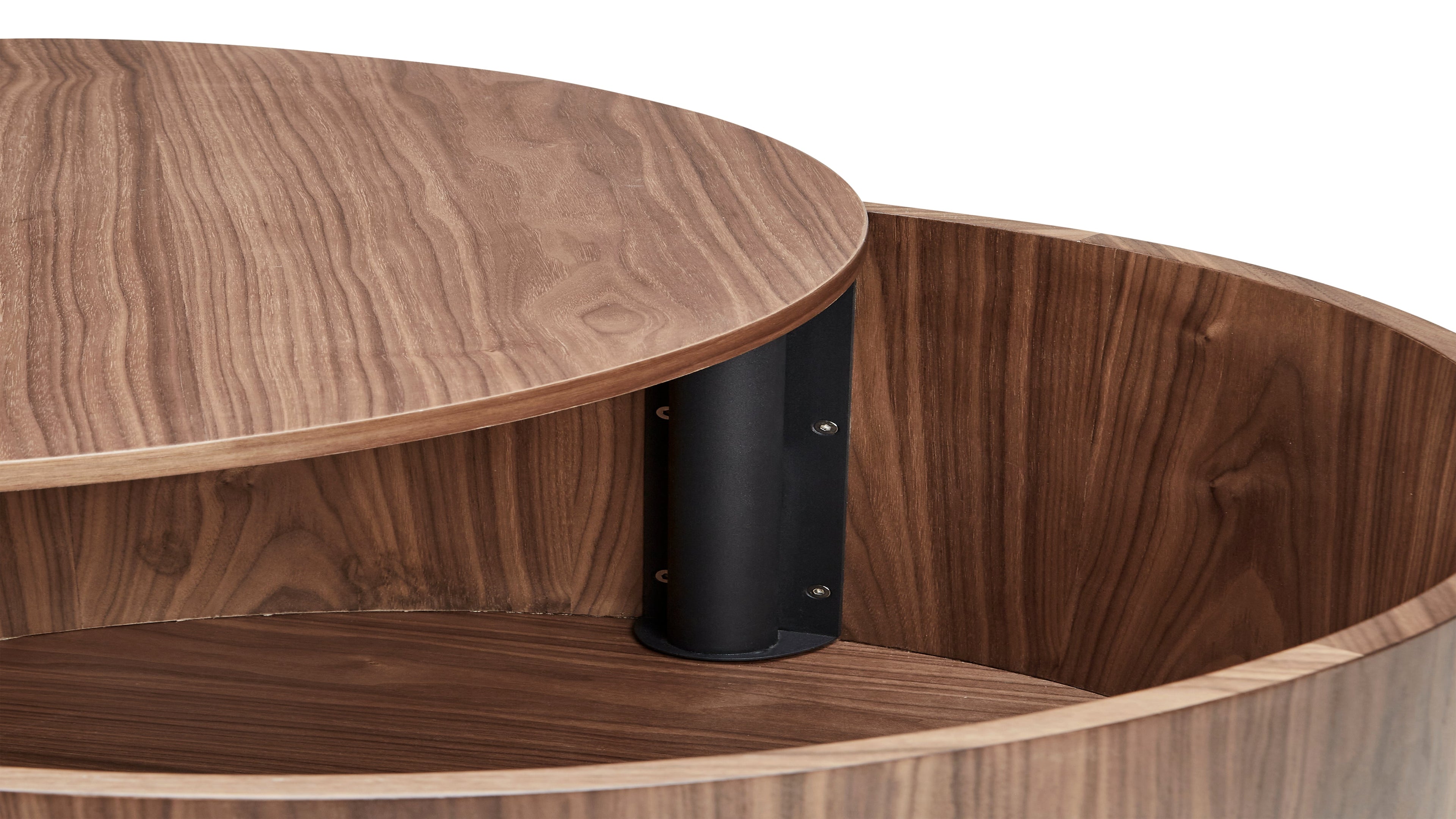 Orbit Storage Coffee Table, Walnut
