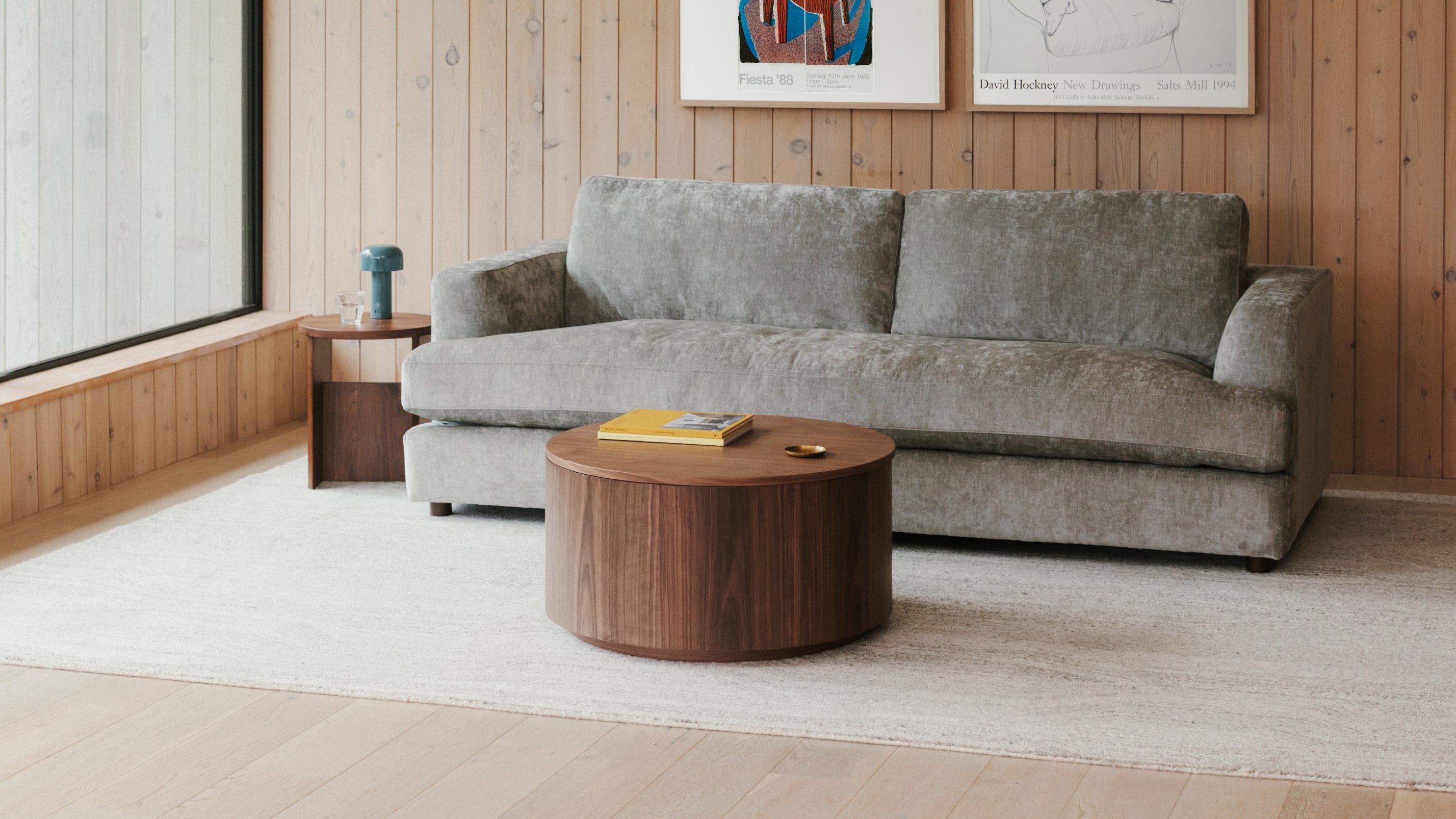 Orbit Storage Coffee Table, Walnut