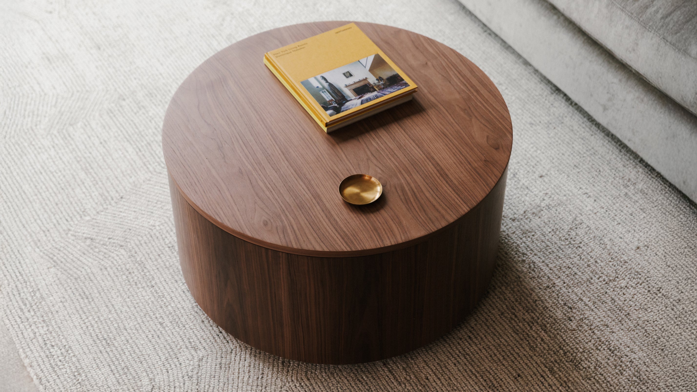 Orbit Storage Coffee Table, Walnut
