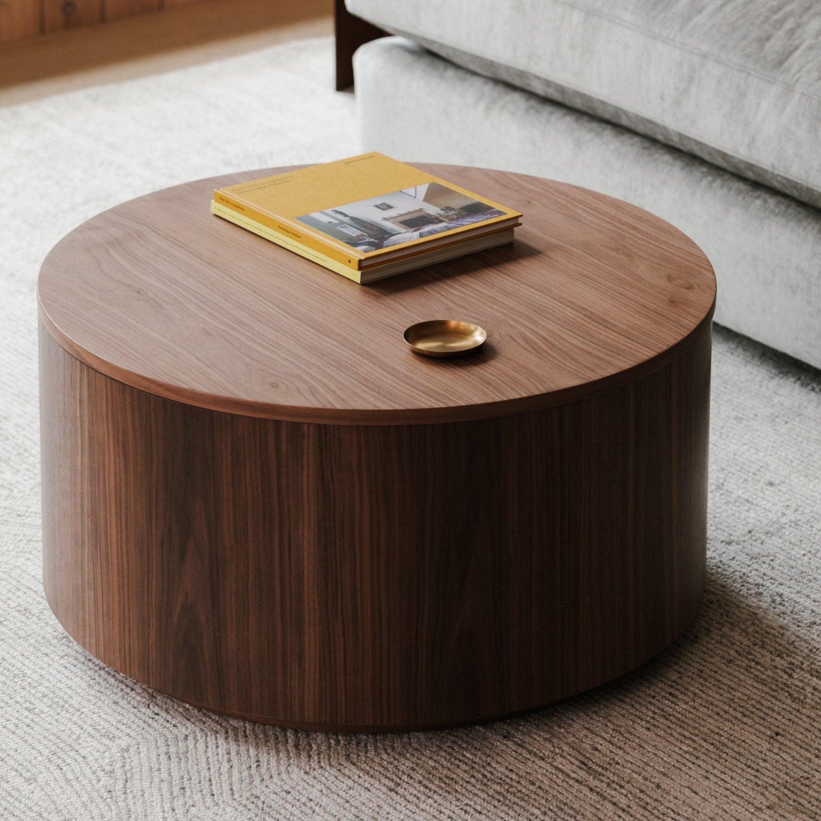 Orbit Storage Coffee Table, Walnut