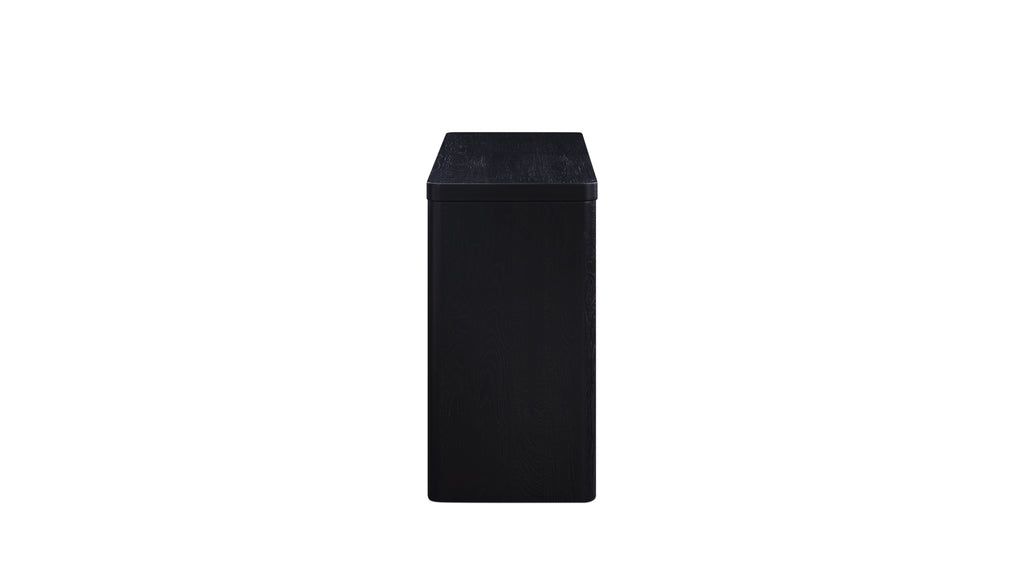Form Console, Small, Black Oak