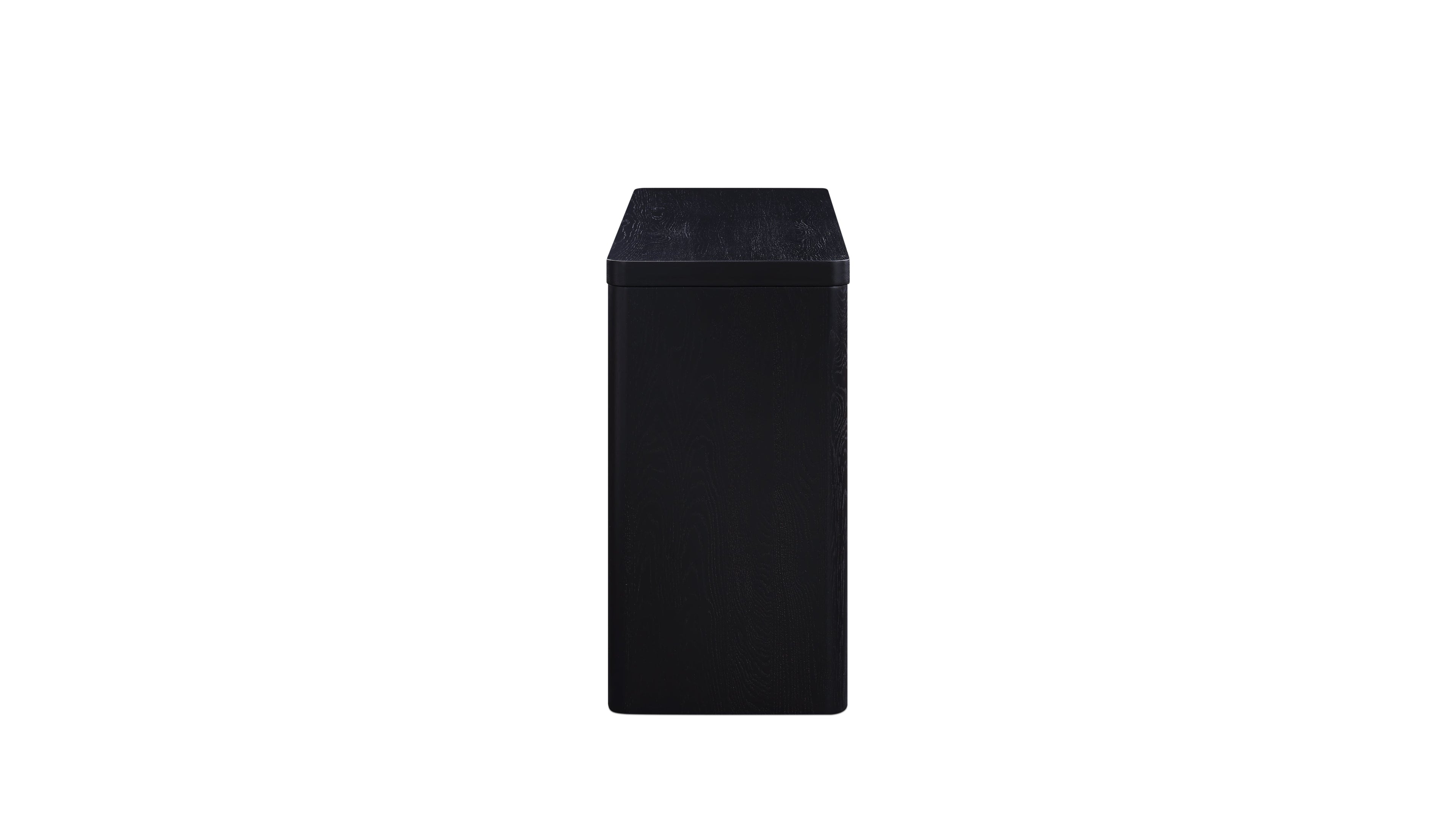 Form Console, Small, Black Oak