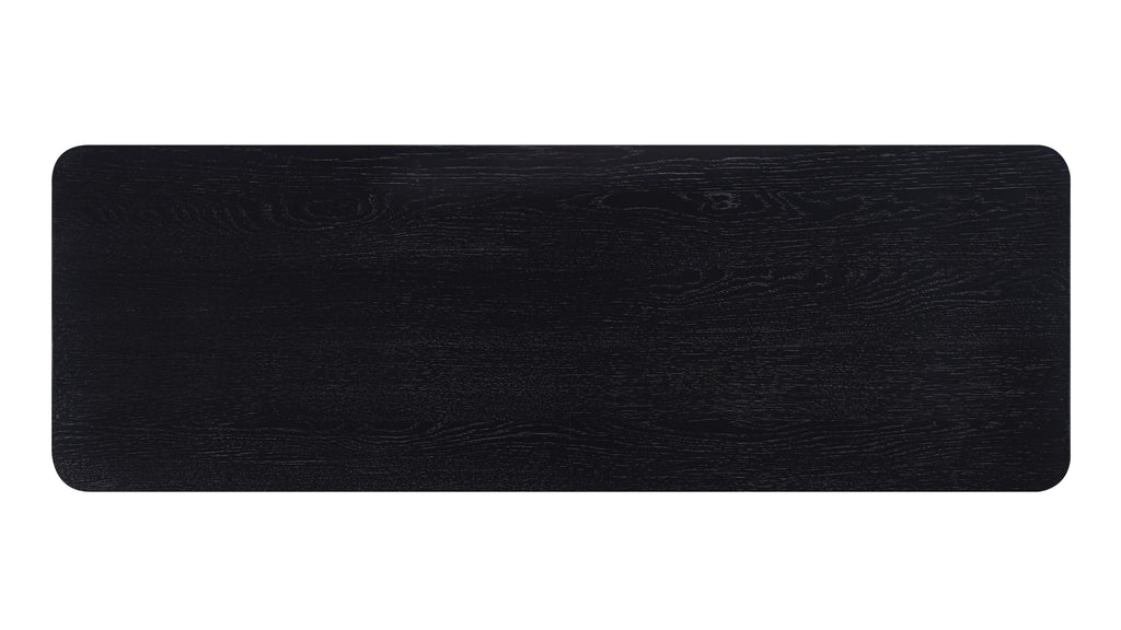 Form Console, Small, Black Oak