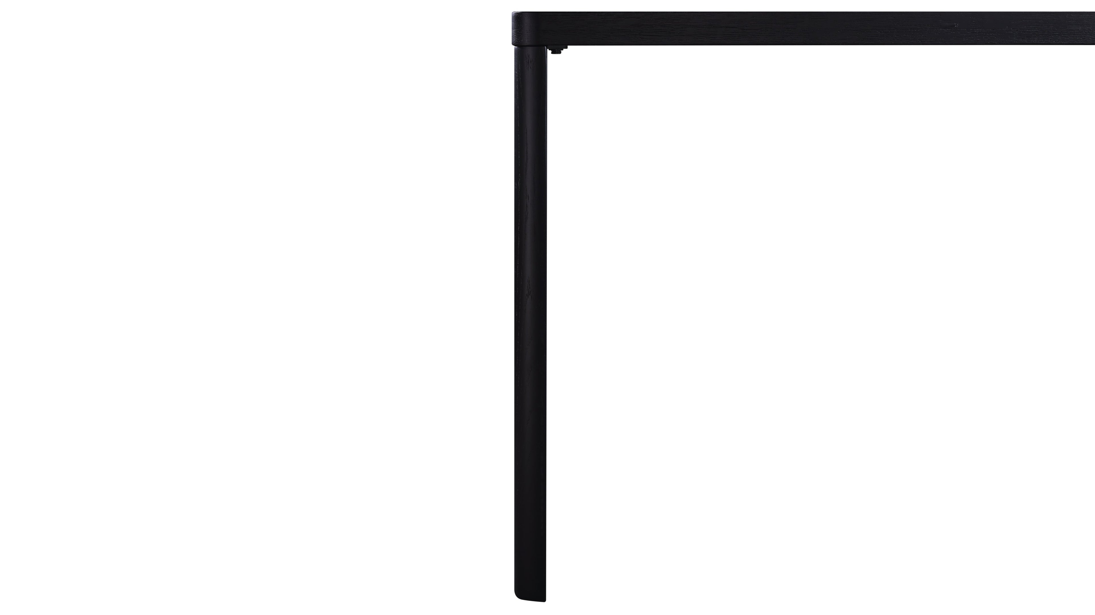 Form Console, Small, Black Oak